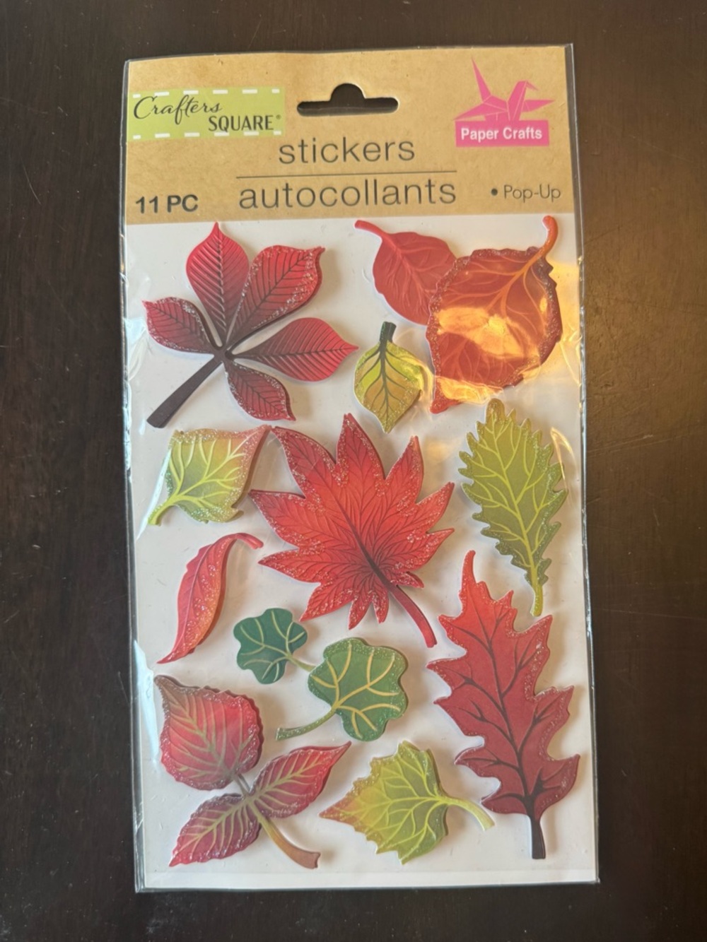 New Leaf Stickers Pop-up Multicolor 11 pieces
